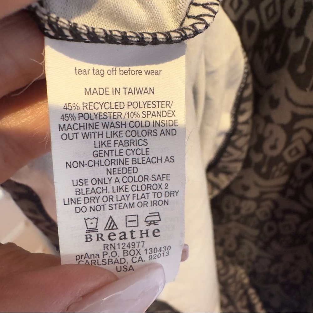 Prana Black Sheath Dress V-Neck 3/4 Sleeve - Picture 9 of 10
